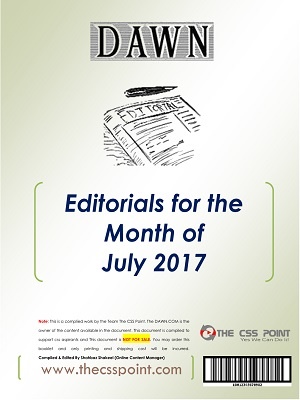 Monthly DAWN Editorials July 2017