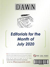 Monthly DAWN Editorials July 2020