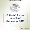 Monthly DAWN Editorials December 2018