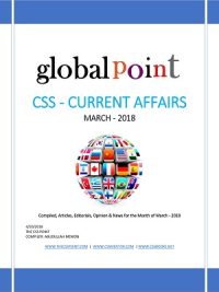 Monthly Global Point Current Affairs March 2018