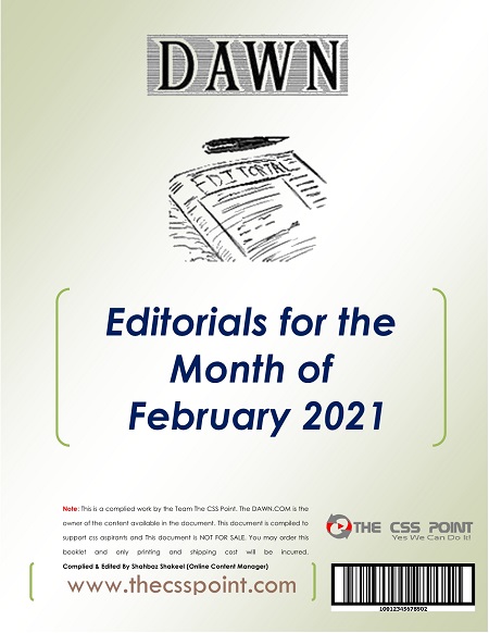 Monthly DAWN Editorials February 2021