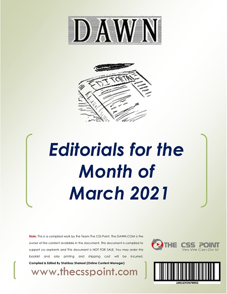 Monthly DAWN Editorials March 2021